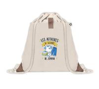 Sac à Dos avec Pochette Zéphyr : Les affaires de secours | Sac Crèche École Maternelle Petite Section | Coton Recyclé 8 L Poche Velcro | Cadeau Rentrée Garçon