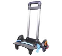 Sac à dos avec poignée télescopique pour 6 mains - Chariot pliable pour cartable d'école - Avec poignée télescopique