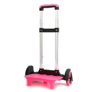 Sac à dos avec poignée télescopique pour 6 mains - Chariot pliable pour cartable d'école - Avec poignée télescopique