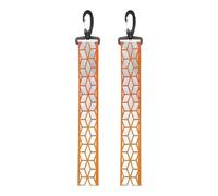 Sac à dos avec sangles réfléchissantes : visibilité de sécurité | design léger, portable, hautement réfléchissante, tissu durable, boucle sécurisée, facile à mettre, Orange 2