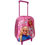 Sac à dos avec trolley sac pour la maternelle sac à dos 28 cm avec roues et poignée extensible, Barbie, 28 cm