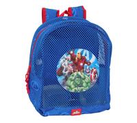Safta Sac à dos de plage Avengers – anti-sable, poignées, nettoyage facile – Bleu M 32 x 12 x 38 cm