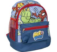 Sac à dos Avengers Trekking Style - Multicolore - 23x27x15cm - Fabriqué en Polyester - Sac à dos pour enfant avec plusieurs poches - Ceinture et poignées réglables - Produit Original
