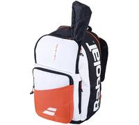 Sac À Dos Babolat Pure Strike Pour Raquette De Tennis Pour Homme Et Femme,Grande Capacité,Peut Contenir Jusqu'à 3 Raquettes,Sacs De Sport,2024 -Blanc Orange