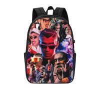 Sac à dos Bad Bunny pour hommes, femmes et adolescents, sac à dos décontracté et résistant à l'eau - CASE677 Noir