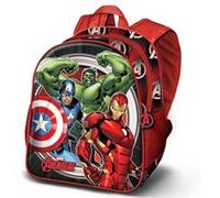 Marvel Avengers Almighty-Sac à dos Basic, Rouge, 30 x 38 cm, Capacité 13 L