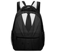 Sac À Dos Black Tie Tuxedo Bookbag Ordinateur Portable Cartable Tendance Daypack pour Cadeau Rentrée Camping Voyage