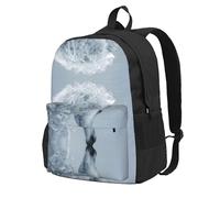 Sac à dos blanc pour école, adolescents, garçons et filles, sac à dos léger et décontracté pour hommes et femmes, étudiants, adultes