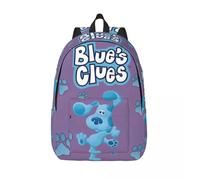 Sac à dos Blue's Clues motif chien bleu pour homme et femme, ideal pour le lycée, la randonnée, les voyages, l'université ou l'épaule. Léger Noir