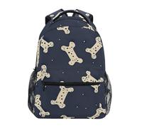 Sac À Dos Bone Black Dog Daypack Loisirsbookbag Ordinateur Portable Cartable pour Camping Cadeau Rentrée Scolaire