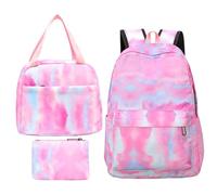 Sac à dos brillant pour filles - Sac d'école brillant, léger, imperméable et durable | Sangles réglables modernes pour étudiants, pique-niques, plein air, travail, shopping salle de sport, Ink Rose
