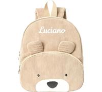Sac à dos brodé motif adorable pour école filles garçons compagnon idéal quotidien léger pratique et conçu pour accompagner petits écoliers dans leurs aventures urbaines et loisirs (Khaki, 30x24x10cm)