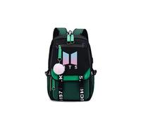 Sac à Dos BTS bangtan Boys pour Garçon et Filles (SD3462) 29*16*46 cm Noir/Vert
