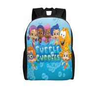 Sac à dos Bubble Guppies pour adolescent, cartable en toile, sac à dos pour ordinateur portable, unisexe - HXN2404 Noir