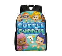 Sac à dos Bubble Guppies pour adolescent, cartable en toile, sac à dos pour ordinateur portable, unisexe - HXN2400 Noir