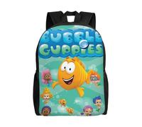 Sac à dos Bubble Guppies pour adolescent, cartable en toile, sac à dos pour ordinateur portable, unisexe - HXN2402 Noir