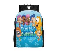 Sac à dos Bubble Guppies pour adolescent, cartable en toile, sac à dos pour ordinateur portable, unisexe-XTYD9750 Noir