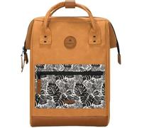 CABAIA - Sac à Dos Adventurer Moscou - Medium 18L - Déperlant - Compartiment Ordinateur Portable 13" - 2 Poches - Certifié Vegan - Sac Voyage, Affaires, École pour Homme et Femme - Marron