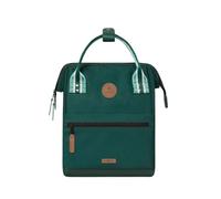 CABAIA - Sac à Dos Adventurer - Déperlant - Compartiment Ordinateur Portable - 2 Poches - Certifié Vegan - Sac Voyage, Affaires, École pour Homme et Femme - Vert/Violet (Lima, Small 10L)
