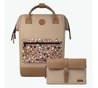 CABAIA - Sac à Dos Adventurer Kuala Lumpur - Large 23L - Déperlant - Compartiment Ordinateur Portable 15" - 2 Poches - Certifié Vegan - Sac Voyage, Affaires, École pour Homme et Femme - Marron