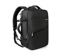 Inateck 35L Sac à Dos Voyage Cabine Avion Antivol Homme et Femme, Bagage à Main à 2 Poignées pour Ordinateur Portable 15,6-17 Pouces avec Housse de Pluie, Noir