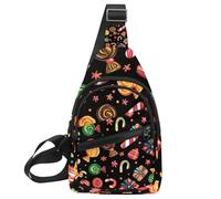 Sac à dos Candy Christmas 1 Sling, Multicolore 01., 11.8x7x1.5in/30x18x4cm