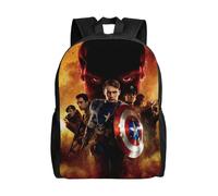 Sac à dos Captain America pour enfant, cartable pour élèves du primaire - SYS25 Noir