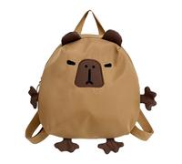 Sac à dos Capybara - Adorable sac de livre Capybara en forme de dessin animé, sac d'école léger et de grande capacité | Grand espace pour tablette, papeterie, effets pers, Large, Reportez-vous