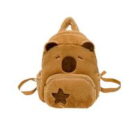 Sac à dos Capybara en peluche, sac d'école animal mignon, sac à dos en