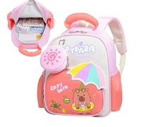 Sac À Dos Capybara Grand Pour École - Sac À Dos Scolaire Mignon | Bandoulière Bouteille Livre Fournitures Poche Voyage Goûter Pique-Nique Anniversaire Portable Poignée Top Transport Main Strap