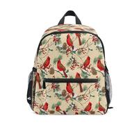Sac à dos Cardinal Holly Leave Pinecone pour tout-petit, garçon, sac à dos préscolaire, cartable maternelle, sac de voyage pour fille