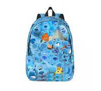 Sac à dos Cartoon Blue's Clues, durable, pour le travail au lycée, sac à dos pour chien bleu, pour hommes et femmes, sac à bandoulière pour ordinateur portable Noir