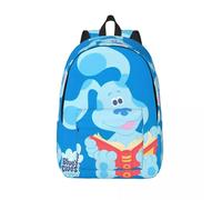 Sac à dos Cartoon Blue's Clues pour hommes, femmes, adolescents, lycée, travail, sac à dos, sac à bandoulière Blue Dog College, cadeau Noir