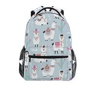 Sac À Dos Cartoon Llama Alpaca Sac D'École Tendancecartable Ordinateur Portable Daypack pour Voyage Camping Cadeau Rentrée