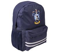 Sac à Dos Casual Harry Potter - Bleu Foncé - 30x14x41 cm - en Polyester - Poche Latérale, Bretelles Réglables et Plusieurs Compartiments - Motif Serdaigle - Produit Original Conçu en Espagne