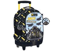 Sac À Dos Chariot Enfant 45 Cm Must ? Airplanes À Roues Robustes Noir / Jaune / Noir TU