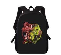 Sac à dos Charles Lee Ray Chucky 16 pouces imprimé 3D pour enfants, cartable d'école primaire pour garçons et filles, cartable pour écoliers Noir