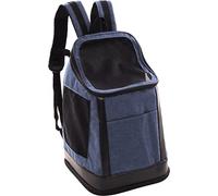 Sac à Dos Chat - Chien - Flamingo Nestor Bleu - 35×30×47 cm - Polyester - Cadre & Dos renforcés - Ouvertures Haut & Bas - Bretelles réglables + Sangle Poitrine - Trolley - Ventilation Mesh
