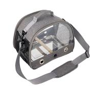 Sac à Dos Chat Transporteur De Voyage pour Oiseaux, avec Perche, Perruche, Sac À Dos avec Plaque en Acier Inoxydable, Transporteur Portable pour Animaux De Compagnie Sac à Dos De Transport Chat