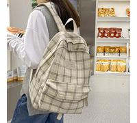 Sac à dos classique à carreaux de mode pour dames, sac d'école, portable, compartiment pour ordinateur portable, grande capacité, pour adolescentes, étudiantes universitaires, collège, école secondair