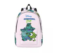 Sac à dos classique à fermeture éclair, motif Monsters University, ideal comme cadeau d'anniversaire pour enfant, ideal pour le travail Noir