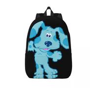 Sac à dos classique Cartoon Blue's Clues, cadeau pour lycée, affaires, sac à dos chien bleu pour hommes et femmes, sacs en toile pour ordinateur portable Noir