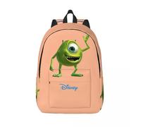 Sac à dos classique pour maternelle Mike Wazowski (Monsters University) - etudiants en cinéma - Cadeau de voyage de qualité supérieure avec fermeture éclair Noir