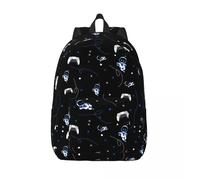 Sac à dos classique Robert A-Astro Bots, cadeau pour etudiant, randonnée, voyage, manette de jeu, sac à dos de dessin anime pour hommes et femmes, sac à bandoulière pour ordinateur Noir