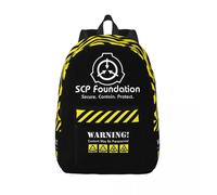 Sac à dos classique SCP Foundation MTF pour le sport, le lycée, les voyages, les sciences paranormales, pour hommes et femmes, pour ordinateur portable, en toile Noir