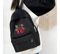 Sac à dos classique Y2K léger, portable et simple à motif de cerises. Sac scolaire parfait pour les diplômés, les adolescentes, les étudiants de première année, de deuxième année, de troisième année e