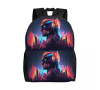 Sac à dos coloré Captain America personnalisé pour garçons et filles, Avengers, sacs de voyage, d'école, pour femmes et hommes, sac à dos pour ordinateur portable de 15 pouces Noir