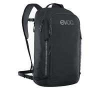 Sac à dos Commute 22 noir | Sac à dos de vélo ventilé avec compartiment ordinateur, imprimé réfléchissant, dimensions 17 x 28 x 52 cm