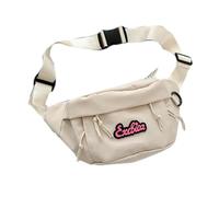 Sac à dos compact avec plusieurs fonctions, sac à dos, sac de poitrine léger unisexe pour gadgets et objets personnels, cadeau de poitrine, Blanc, Mass Beauty