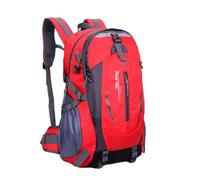 Sac à Dos Compact et Léger de Voyage et Randonnée, Fansu Sac à Dos de Camping Pliable 40-50L, Sac à Dos de Sport en Plein air (50L,Rouge)